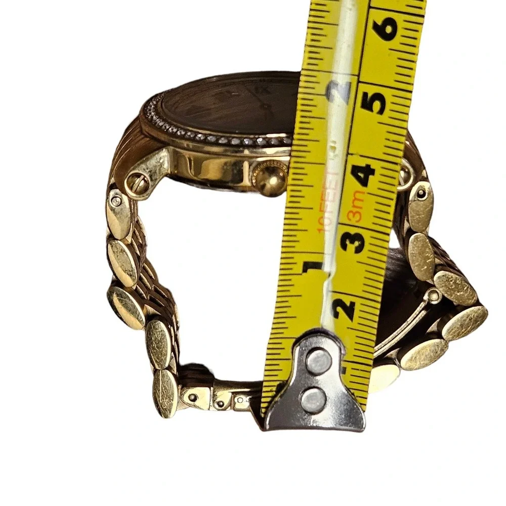 Fossil‎ 256400 Women's Gold Tone Stainless Steel Watch 4 Small Wrist See Photos